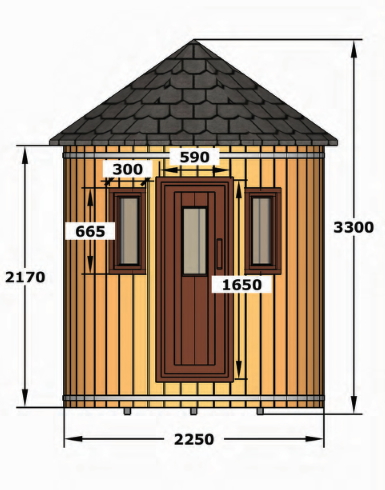 Barrel Vertical Sauna